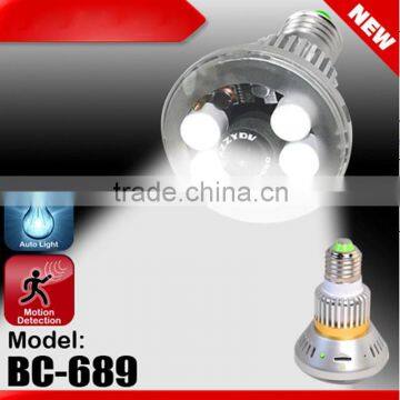 BC-689 25pcs LED Lights Bulb DVR Camera Auto Control Light and Recording