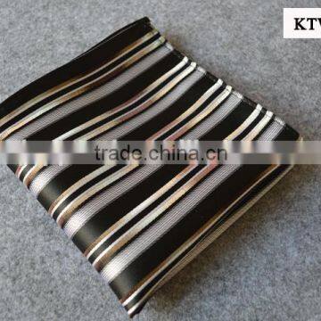 Black Satin Stripe Pocket Square photo-2