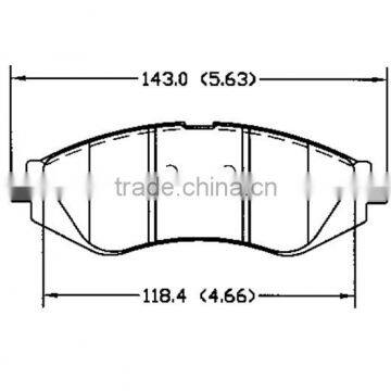 best brakes D1035 S4510019 for CHEVROLET SUZUKI Daewoo Pontiac front ATE brake pads