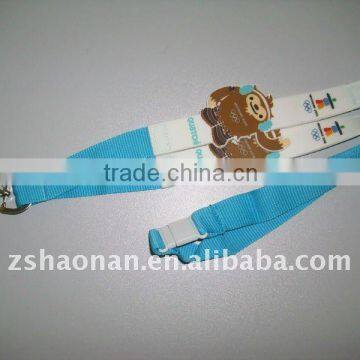 2012 Fashion Key Lanyard with PVC Carton Lable Badge