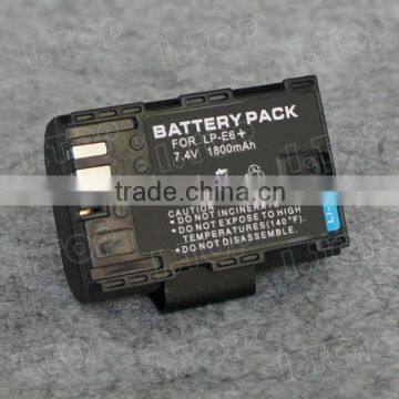 7.4V 1800mAh For Canon LP-E6 LP-E6+ Camera Battery For Canon 5D Mark II III 7D 60D