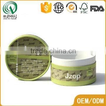 Matt printed eco-friendly safe paper tube canisters small canister for cosmetic canister packing
