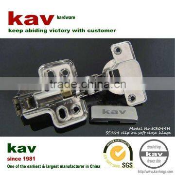 SS 304 hydraulic hinge, waterproof concealed hinges, soft-closing hinge for cabinet door