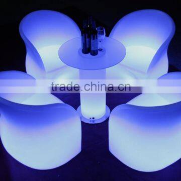 PE Material Rotational Moulding Plastic LED club cube chair