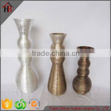 electroplating decorative ceramic tall vase