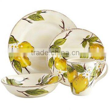 durable Avalon earthenware dinnerware sets with special handcrafted hand-painting