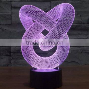 235-Decor Led Light 3d Chain Link Optical Visualization Light Sculpture Curve 3d Viewing Power Save Led Light photo-6