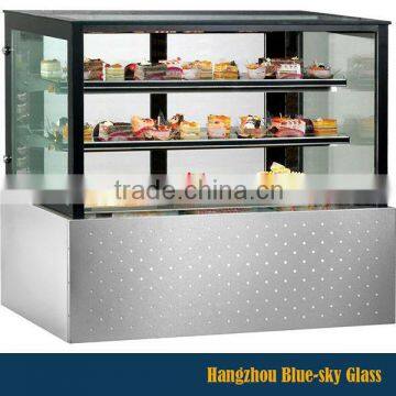 LT 4mm 6mm cut to sizes standard tempered glass display showcase