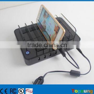 2016 New 7 ports high speed wall usb charger for mobile phone ul approval