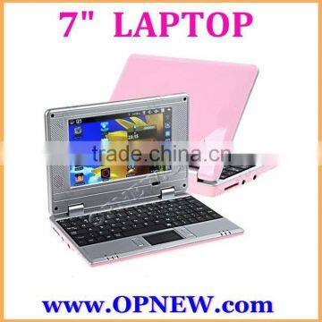 NEW Dual Core 7" Android 4.4 WM8880 1.2GHz Netbook Cheap Laptop Computer Notebook Camera OPNEW 6 Colors in STOCK now