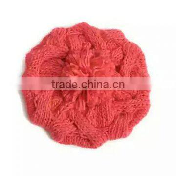 Hemp Flowers Berret Knitted Hat