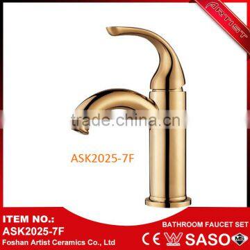 Made In China Hot Sale Single Handle Golden Faucet Bathroom