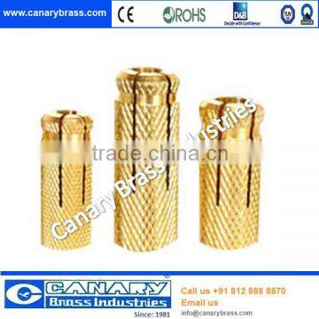 Factory supply m5 brass thread insert with precision thread