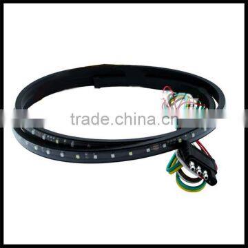 60" Red White Trunk Tailgate Light Bar Reverse Brake Turn Signal Tail Runing Flexible LED Strip photo-3
