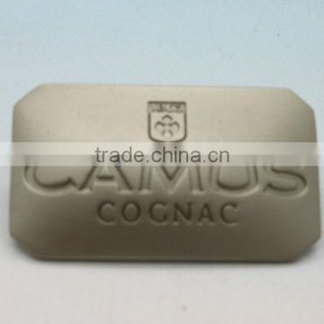 Die cast logo plated silver nameplate/badge