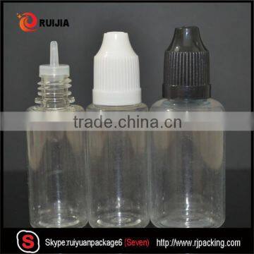 RUIJIA 15ml 20ml 30ml empty e liquid plastic pet dropper bottle with childproof cap                        
                                                                                Supplier's Choice