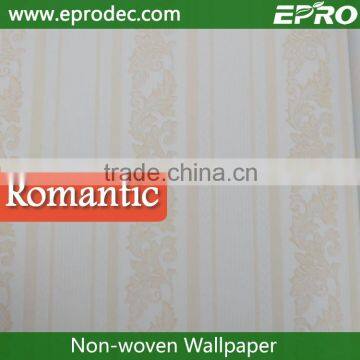 Administration non-woven material latest wall fashion wallpaper for bathroom decoration