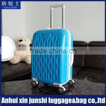 China Supplier Colorful Trolley Reticulate Pattern PC Luggage Bags