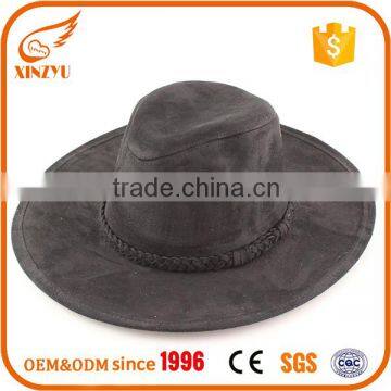 Cheap Plain Felt Cowboy Hats Wholesale Diy Felt Hats With Ribbon & Rope photo-2