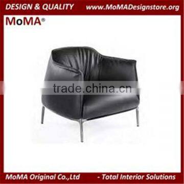 MA-SD322 Luxury Living Room Leather Armchair With Stainless Steel Legs