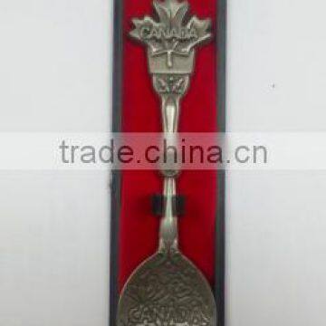 Canada Tourist Souvenirs Item Custom metal spoon for tourist