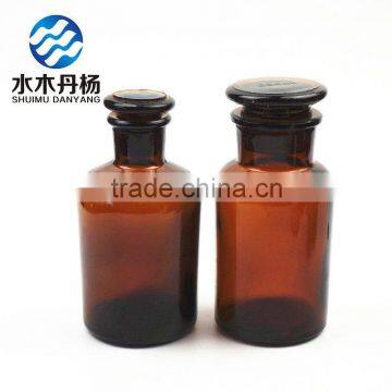 250ml Amber Laboratory Glass Wide Mouth Reagent Bottle Pharmaceutical Glass Bottle photo-6