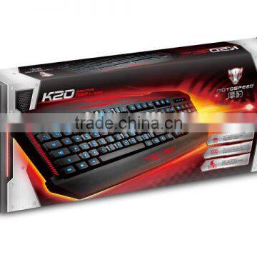 Motospeed K20HL Computer gaming usb keyboard of backlight