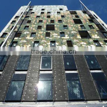 Exterior Curtain Wall Glass Colored Tempered Glass For Building photo-3