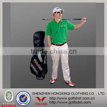 Professional Custom Summer Green Color Men Golf Clothes Golf tshirts