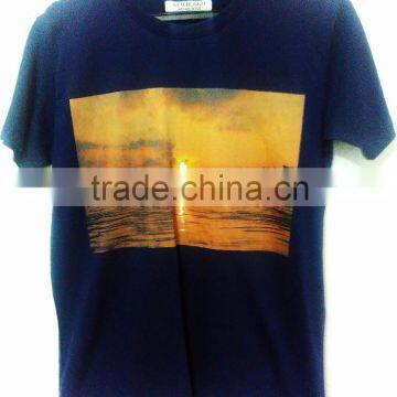 100% ORGANIC COTTON MENS DIGITAL T-SHIRT WITH PRINT
