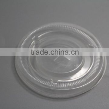 China maker PET disposable transparent plastic flat lids