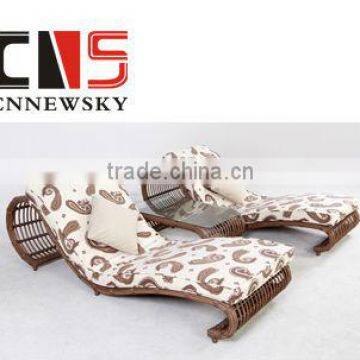 2013outdoor rattan furniture sun loungers
