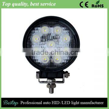 super bright led tractor working lights, auto 27w led work light bar for truck