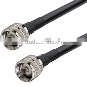 RF Pigtail UHF male to UHF male cable LMR400 crimp connector