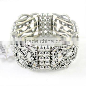 stainless steel rhinestone bracelet (JW-8051)