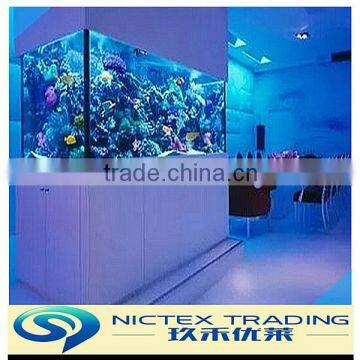 customized transparent acrylic fishing tank thickness in 10mm to 400mm