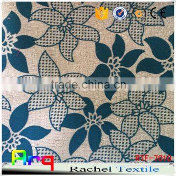 Middle East Style Linen Cotton Flocked Upholstery Fabric Used for Curtain Sofa Cushion Material photo-3