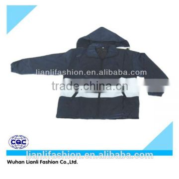 black reflective tapes safety windproof protective coat