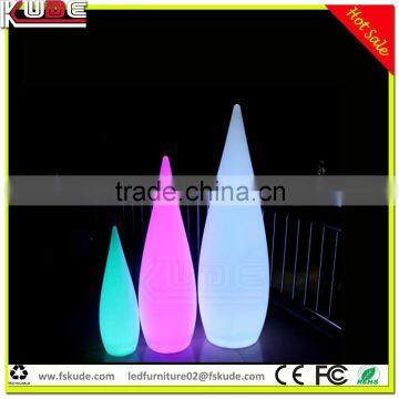 water drop shape floor lamp with LED light multi colors changing