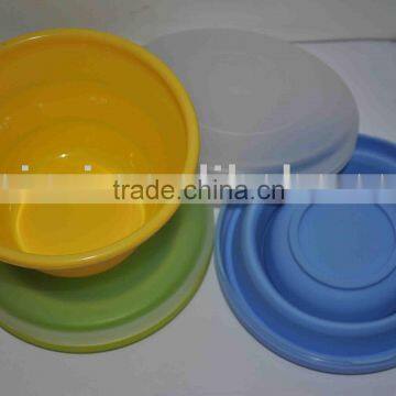 Silicone folding bowl