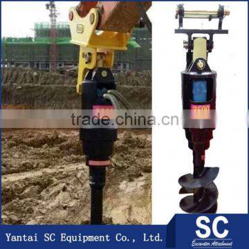Earth Digger /Earth Auger Mounted By Excavator KATO HD550 For Foundation Drill