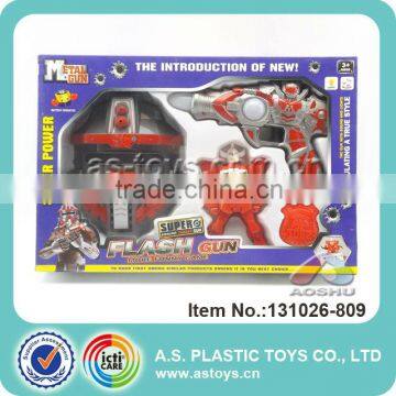 2014 New Product Super Flash Gun Toy With Robot Mask