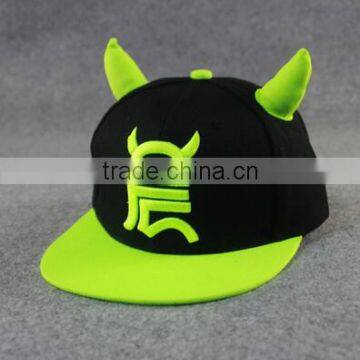 Fashion Snapback ox horn baseball outdoor summer sports hat trucker cap men net cap hiphop snap cap