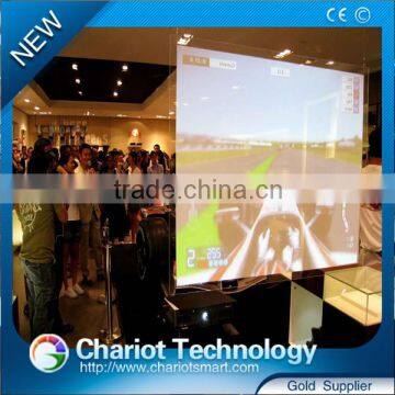 Low price of adhesive hologram projection for shop window, display, glasses, shopping mall, advertising, store, exhibition