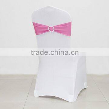 Superior Quality Cute Pink Spandex Chair Cover Band