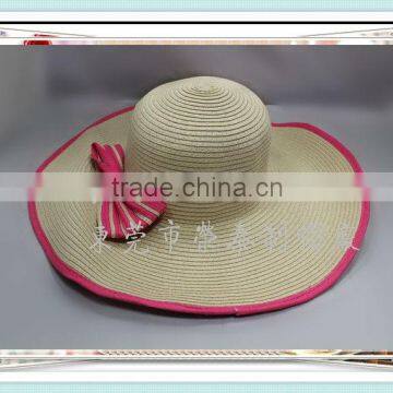 Sombreros/fashion design wholesale big brim lady raffia straw hat