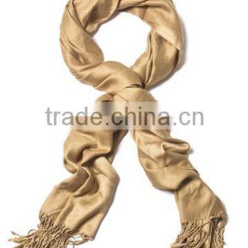 Caramel Viscose Pashmina scarf