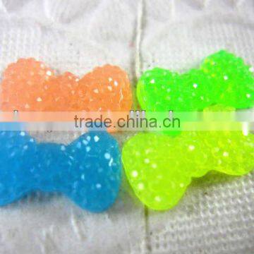 Shining Resin mini bow-Flat back resin craft(Cabochon)