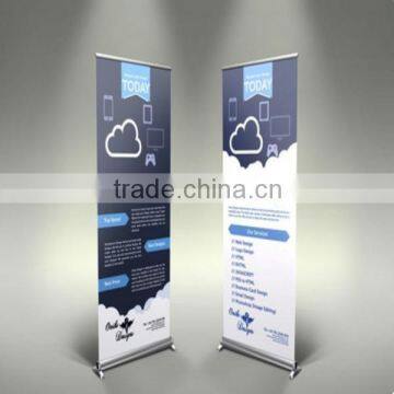 high quality size custom roll up horizontal banner stand