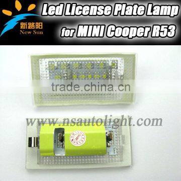 2014 New Designed High Power Car Led Number License Plate Lamp For Mini Cooper R50 R52 R53